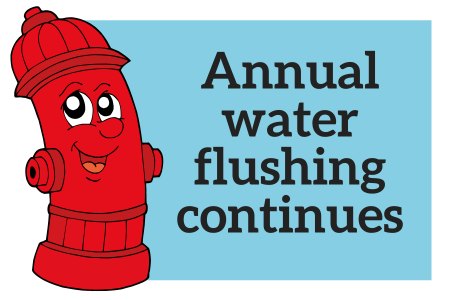 Red fire hydrant with smiling face